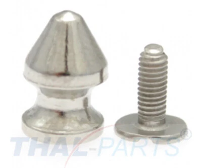 THAL PARTS® 50x Schraubnieten Killernieten Spikes 8 x 12mm Classic Killer Nieten Killerniete
