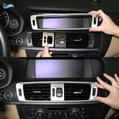 Consola ABS plateada aire acondicionado salida marco embellecedor para BMW X3 F25 2011-2017 Foto 1 de 3
