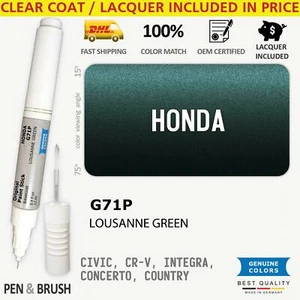 G71P Touch Up Paint for Honda Green CIVIC CR V INTEGRA CONCERTO COUNTRY LOUSANNE - Picture 1 of 3