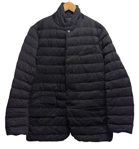 Polo Ralph Lauren Herren Größe Large schwarz Bomber Daunen gefütterte Jacke Lederbesatz - Bild 1 von 9