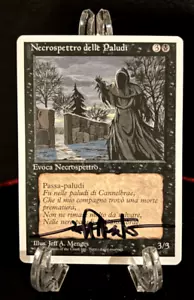 MTG Bog Wraith Italian 4th Edition Signed Artist Proof - Picture 1 of 2