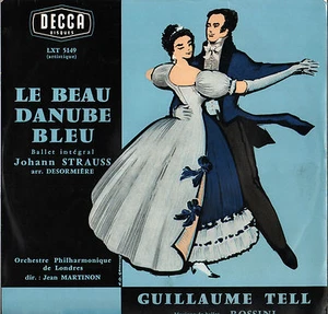 JEAN MARTINON, STRAUSS "LE BEAU DANUBE BLEU" 60'S LP DECCA LXT 5149 - Bild 1 von 3