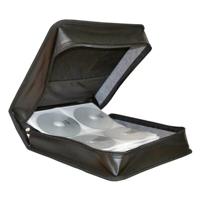 MediaRange VALIGIA Box DJ Wallet Synthetic Leather Nera - 300 DVD BD o CD BOX94 - Immagine 1 di 4