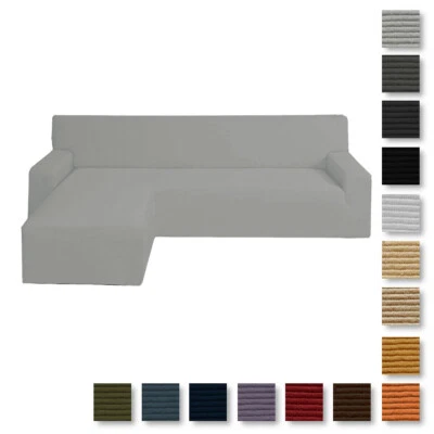 Copridivano elasticizzato con penisola Comfort di Morbidissimi 260 a 300 cm T872