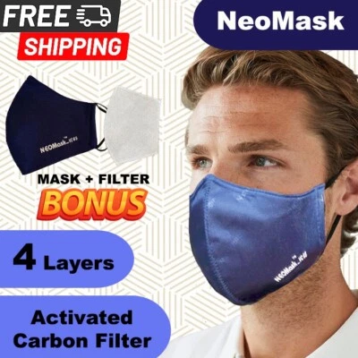 Face Mask with carbon filter in Navy  for Unisex (Brand New) - Image 1 of 4