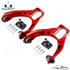 Adjustable Front Upper Control Arm Camber Rear Kit For Honda Civic EK 96-00 Red - Picture 1 of 9