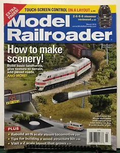 Model Railroader How To Make Scenery Rebuild March 2015 FREE SHIPPING JB - Picture 1 of 1