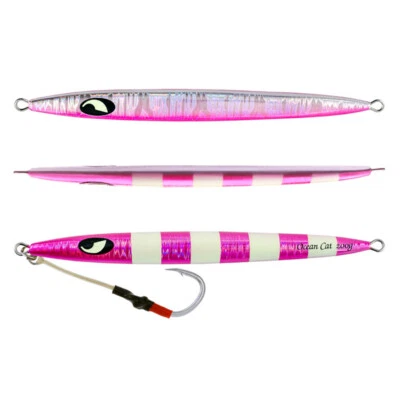 Señuelos de pesca de agua salada con plantilla de caída rápida Jigging de paso lento con gancho circular aparejado Foto 1 de 4