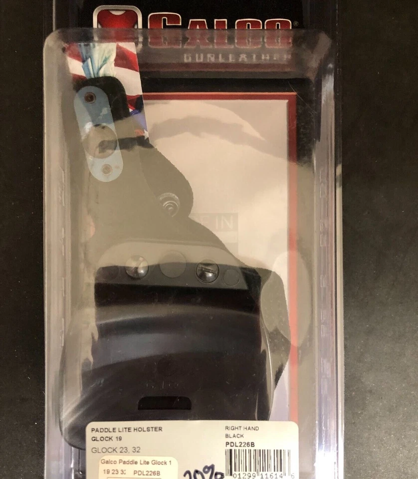 PDL2226B GALCO Paddle Gun Holster for 9/40 .357 Standard GLOCK 17 22 31 - Image 1 of 1