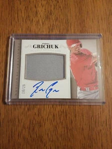 2014 Panini National Treasures Randal Grichuk Auto Relic /25! Hot - Picture 1 of 2