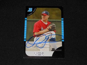 Atlanta Braves Chuck James Signed 2005 Bowman Autograph Card #298  TOUGH  113