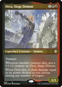 Orca, Siege Demon MTG Dominaria United Commander Rare NM x1 - Magic Card - Picture 1 of 1