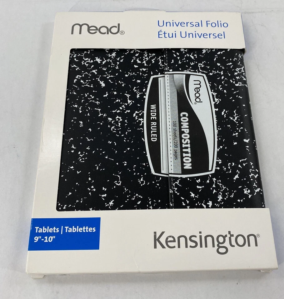 Mead Trapper Keeper Black Composition Folio Universal Case For 9" to 10" Tablet - Image 1 of 4