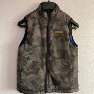 Buffalo David Bitton Youth Black/Gray Camo Reversible Vest Size 14-16 - Picture 1 of 11