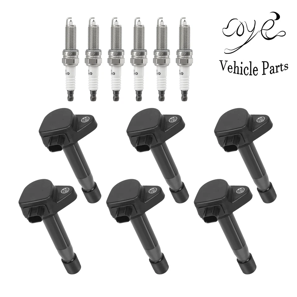 UF603 Ignition Coil and Spark Plug For 2010-2012 Acura MDX RL TL ZDX 3.7L V6 - Image 1 of 4