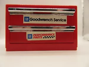 Vintage Spielzeug rote Werkzeugkiste Funrise 1995 Truhe Goodwrench Mechaniker Shop Miniatur - Bild 1 von 11