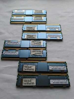 Lot of 4 SUN Oracle X6381A 4GB Memory Kit (2x 371-3068 2GB DDR2 DIMM Per kit) - Image 1 of 4