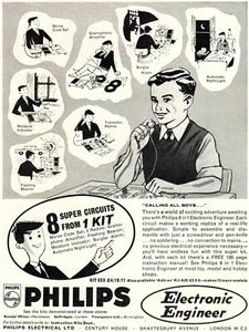 Vintage Philips Electronic Engineer Advert - Original 1964 - Picture 1 of 1