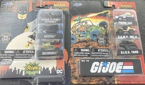 NEW JadaToys G.I. Joe And Batman3-Pack Nano Hollywood Rides Die-Cast Vehicles GI - Picture 1 of 4