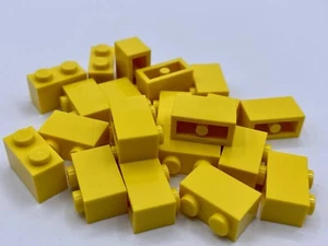 LEGO Parts Lot x (20) Ct ~ 1 X 2 Yellow BRICK ~ No# 3004 ~ - Picture 1 of 1