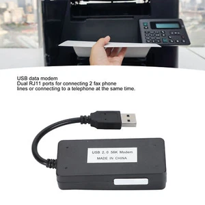 USB 56K External Dial Up Fax Data Modem Dual RJ11 Ports Support Caller ID Co Hot - Picture 1 of 22