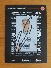 original signierte Autogrammkarte von Rafael Borre - Eintracht Frankfurt 2022/23