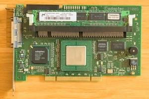 Adaptec 2100S LVD Ultra U160 SCSI RAID PCI Controller with 32MB RAM - Working - Afbeelding 1 van 3