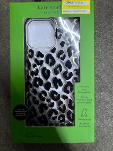 Kate Spade Hardshell Case for MagSafe for iPhone 14 Pro Max Slim City Leopard - Picture 1 of 1