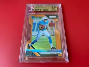 Kerryon Johnson 2018 Panini Orange Rookie /249 Card BGS 9.5 GEM MINT - Bild 1 von 2