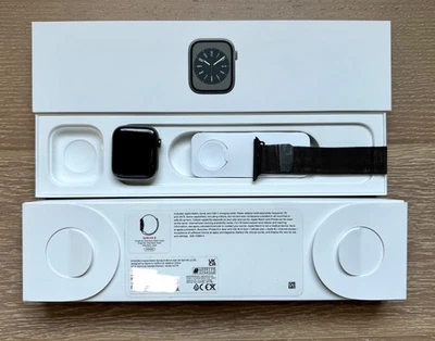 Apple Watch Series 8 45 mm Graphite  Stainless Steel Excellent Condition - Image 1 of 4