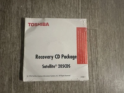 TOSHIBA Recovery CD Package Satellite for 205CDS New Sealed - Image 1 of 2