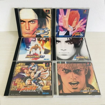 PS1 The King of Fighters 95 96 97 98 99 KYO set of 6 games Japan import SNK KOF - Image 1 of 4