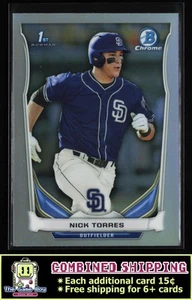 2014 Bowman Draft Chrome Refractors #CDP112 Nick Torres San Diego Padres - Picture 1 of 2