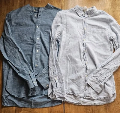 H&M Men's Regular Fit Blue Long Sleeve Button Down Dress Shirt Size Small S - Image 1 of 4