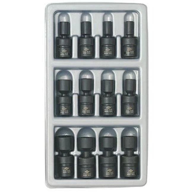 Sunex Tools 1814 12 Piece 1/4 Inch Drive Universal Swivel Socket Set 5-15mm - Image 1 of 1