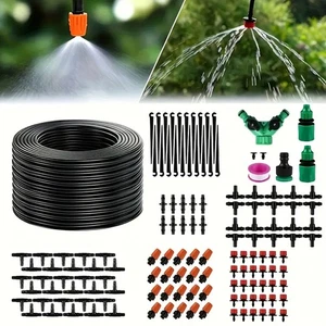 50M Drip Irrigation Automatic Watering Timer Plant Lawn Garden Hose System Kit - Picture 1 of 12