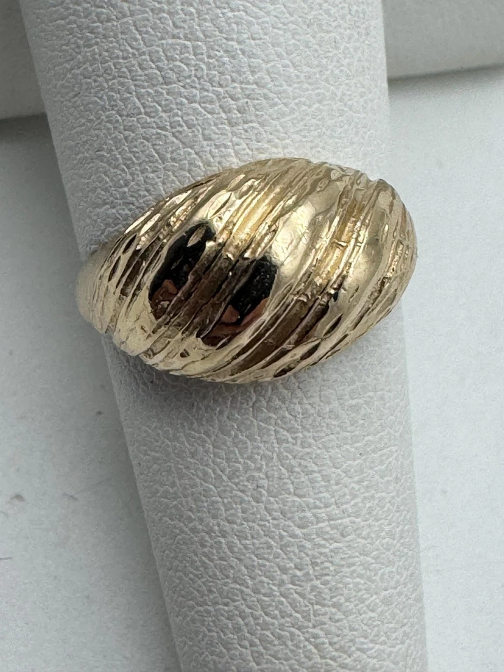 Vintage 14k Yellow Gold Bombe Ring - Image 1 of 4
