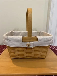 Longaberger Spring Basket Liner Only Flax - Picture 1 of 3