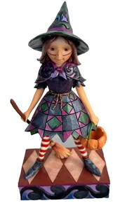 Jim Shore "Witch Way To Candy?" Halloween Witch Figurine 2011 - Picture 1 of 14