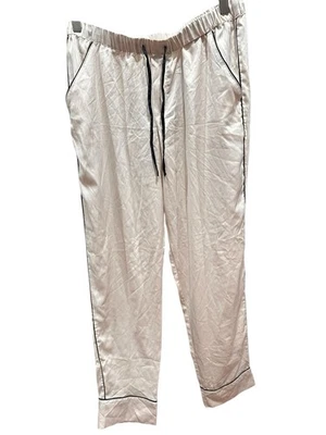 Pijama de salón de satén Victorias Secret pantalones de pijama marfil crema - M mediano - usado en excelente estado Foto 1 de 4