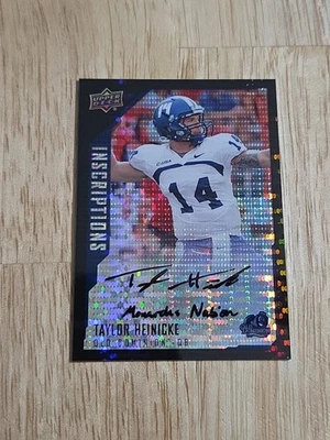 2015 Upper Deck TAYLOR HEINICKE Black Pulsar Inscriptions Autograph /25 Auto RC - Image 1 of 4