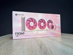 ID-Cooling FX360 INF CPU Flüssigkeitskühler / AIO CPU Kübler White-Pink - Photo 1/2