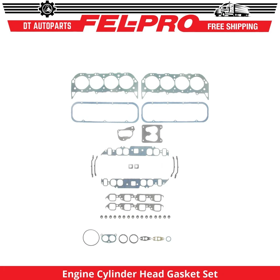 For 1985 GMC B6000 7.0L V8 Engine Cylinder Head Gasket Set Fel-Pro - Image 1 of 1