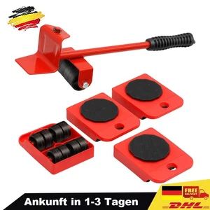 Juego de rodillos de transporte para mudanzas de muebles pesados de 5 piezas Kit de herramientas para levantar muebles DHL - Imagen 1 de 10