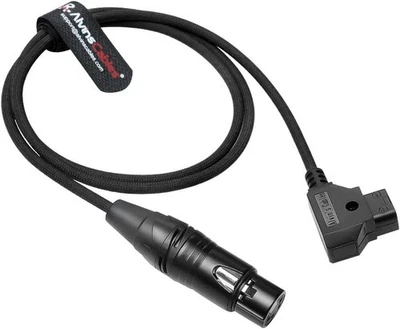 Cable de alimentación trenzado ultra flexible para Sony Venice F5 D-Tap a XLR 4 pines hembra Foto 1 de 4