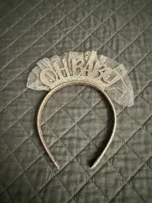 Oh baby oro brillo diadema nueva baby shower diadema Foto 1 de 2