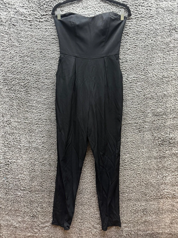 Macacão Keepsake the Label plissado slim fit sem alças preto feminino tamanho P - Imagem 1 de 4