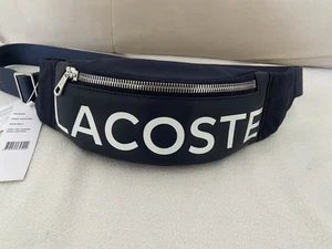 Lacoste Bauchtasche in Dunkelblau mit großem Logo - NEU mit Etikett - Bild 1 von 6