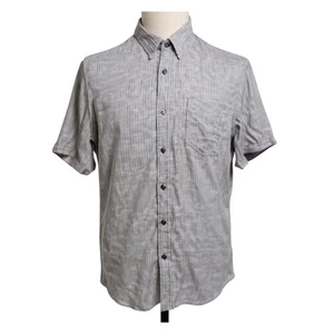 Rails Men's L Striped Button-Up Shirt Short Sleeve Multicolor Linen NEW - CJ - Picture 1 of 10