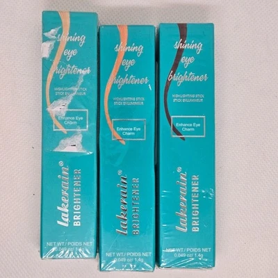 LOT OF 3 COLORS  LAKERAIN EYE BRIGHTENER ILLUMINATING STICK EYE SHADOW NEW 0.049 - Image 1 of 4